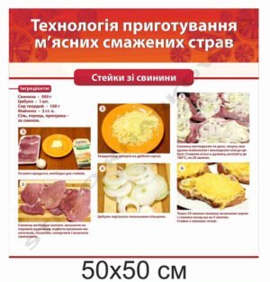Стенд для кухаря “Стейки зі свинини”