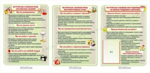 Стенди з безпеки в кабінет трудового навчання