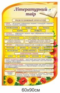 Інформаційний стенд "Літературний твір"