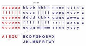 Англійський алфавіт на магнітах