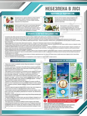 Стенд “Небезпека в лісі. Орієнтування на місцевості”