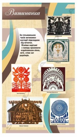 Стенд в кабінет мистецтв “Витинанка”