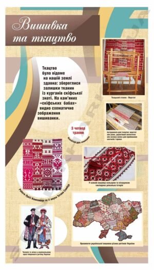 Стенд з мистецтва “Вишивка та ткацтво”