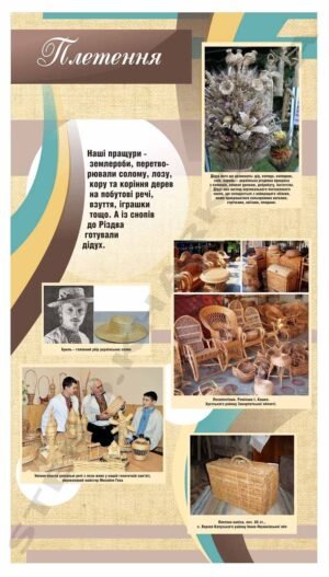 Стенд в кабінет мистецтв “Плетення”