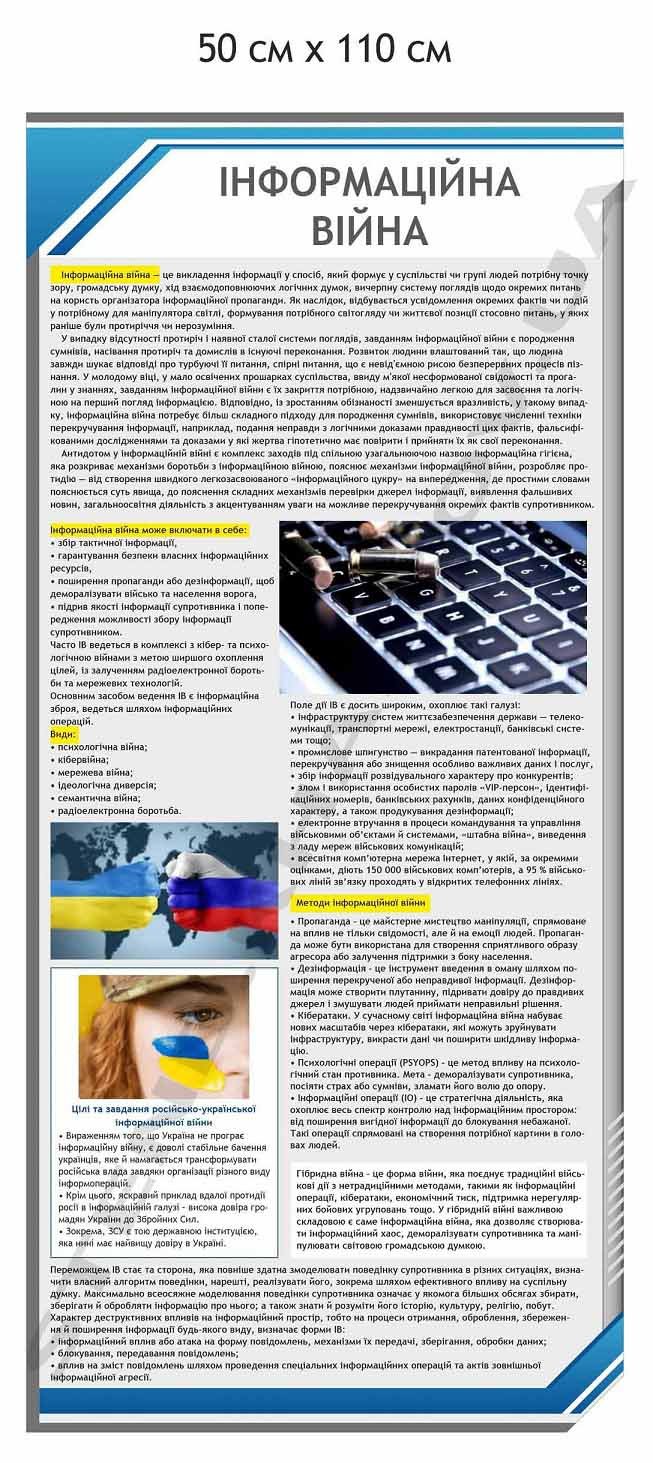 Інформаційна війна - стенд в кабінет Захисту