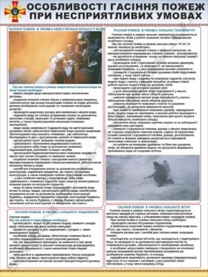 Гасіння пожеж при несприятливих умовах – стенд для ДСНС