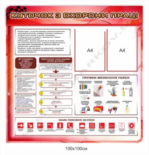 Куточок з охорони праці
