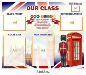 Стенд “Наш клас” для кабінету англійської