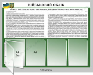 Інформаційний стенд “Військовий облік”
