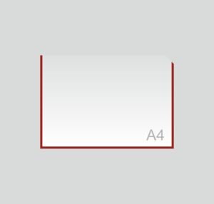 Пластиковий карман А4 горизонтальний