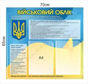 Стенд “Військовий облік” для підприємства