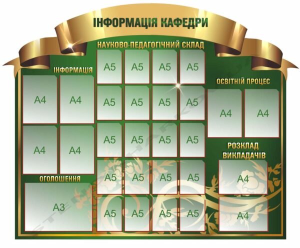 Стенд “Інформація кафедри”