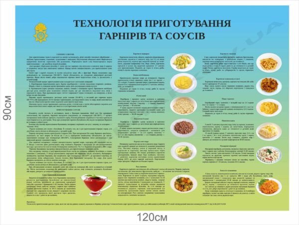 Технологія приготування гарнірів і соусів – стенд