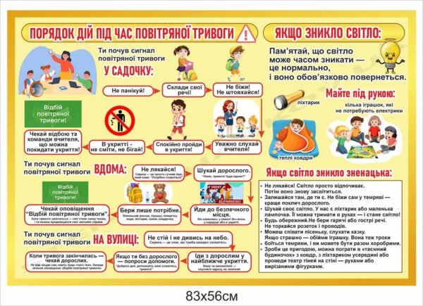 Стенд для дітей “Повітряна тривога”