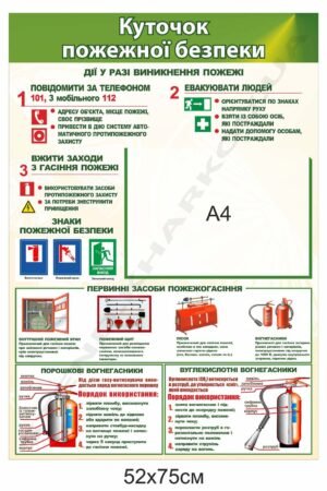Куточок пожежної безпеки