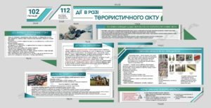 Набір стендів “Дії в разі терористичного акту”