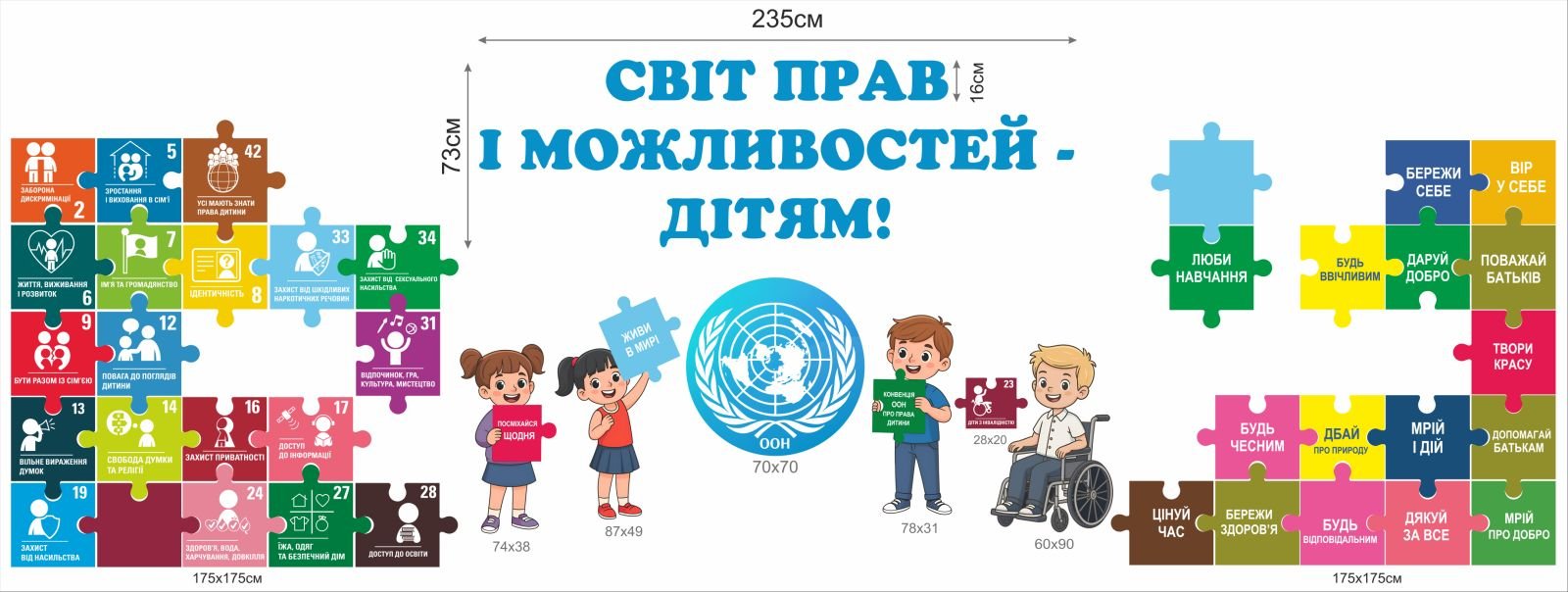 Права дитини — креативне оформлення простору