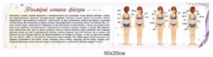 Розмірні ознаки фігури – стенд в кабінет технологій