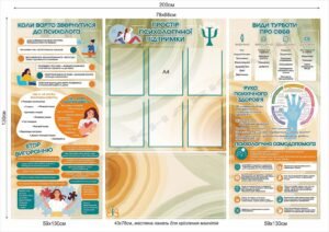 Комплект стендів “Простір психологічної підтримки”