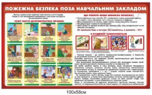 Стенд “Пожежна безпека поза навчальним закладом”