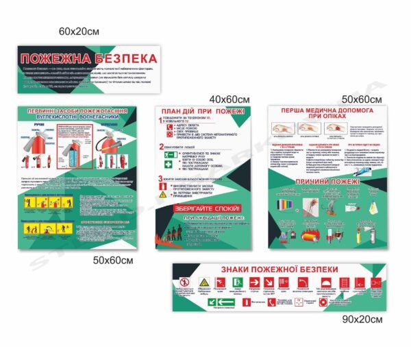 Стенди з пожежної безпеки – модульний комплект
