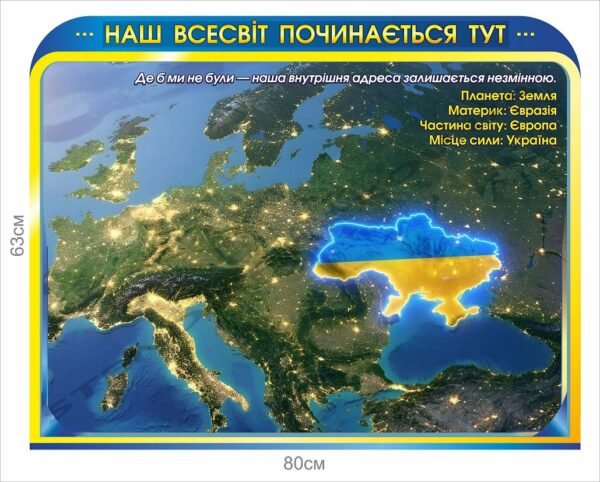 Стенд “Наш Всесвіт починається тут…”