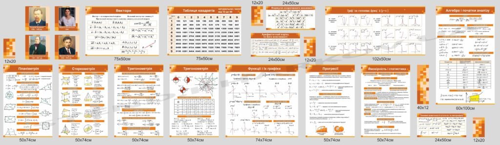 Комплект математичних стендів
