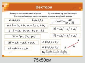 Математичний стенд “Вектори”