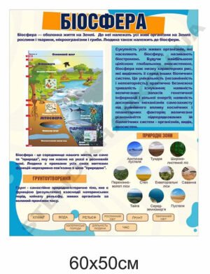 Біосфера – стенд в кабінет географії