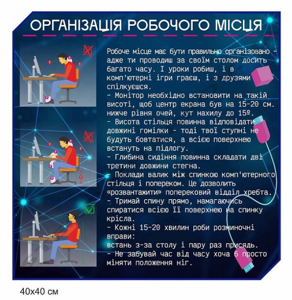 Стенд “Організація робочого місця”
