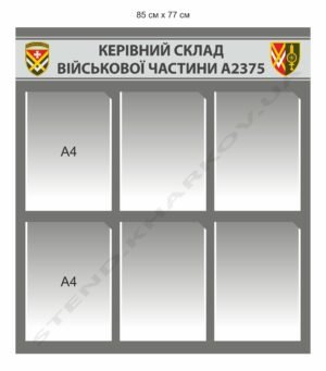 Стенд для військових “Керівний склад”