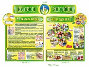 Комплект стендів “Куточок здоров’я для дітей”